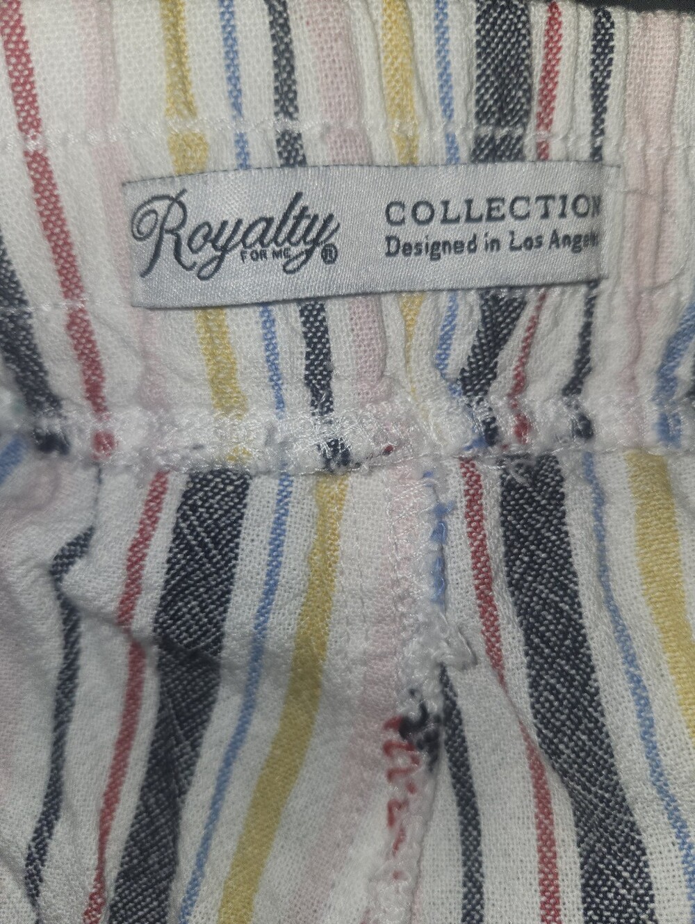 EUC Royalty For Me Collection Designed In LA "Beach🌊Shorts" Linen/Viscose Large - Picture 9 of 12